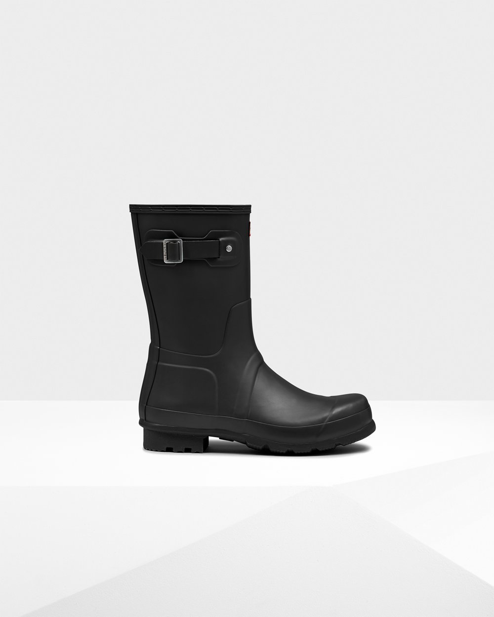 Hunter Original Short Rain Boots - Buy Mens Black - TFNYLO936